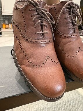 Cole Haan Brown ZEROGRAND WingTip Oxfords Size 10.5 Same Day Shipping